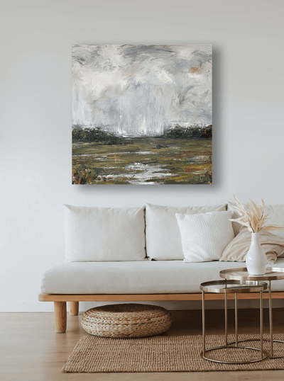 On the Marsh Artist Enhanced Canvas Print by John Beard Collection - product image 3 for Resin Society