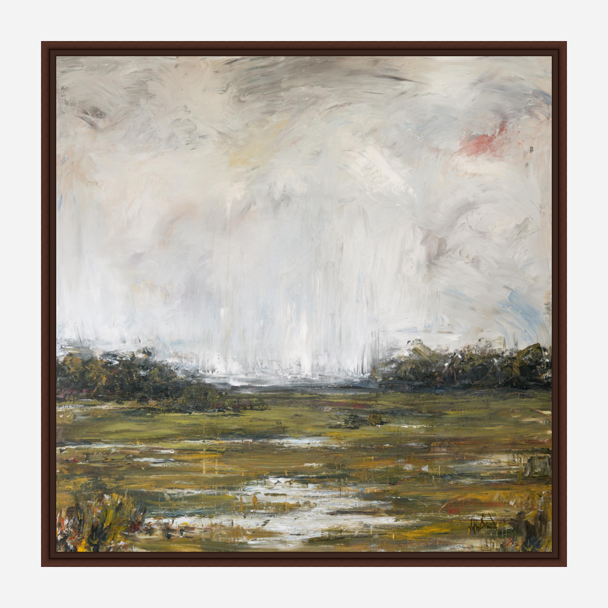On the Marsh Artist Enhanced Canvas Print by John Beard Collection - product image 6 for Resin Society