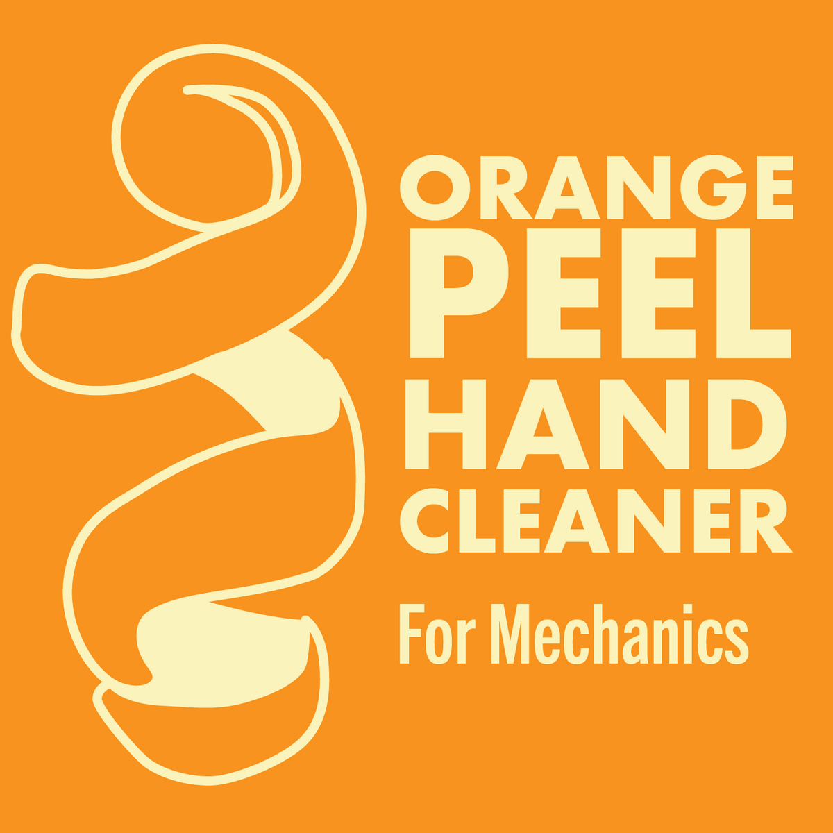Orange Peel Hand Cleaner detail image - Resin Society