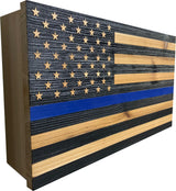 Blue Line American Flag Hidden Gun Storage by Bellewood Designs - product image 8 for Resin Society