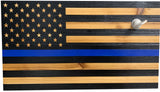 Blue Line American Flag Hidden Gun Storage by Bellewood Designs - product image 4 for Resin Society