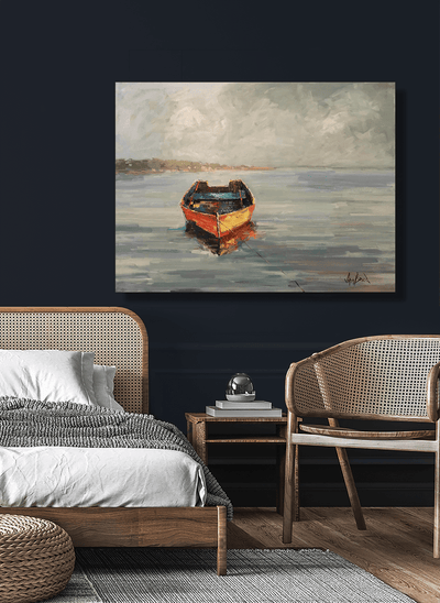 Our Boat Artist Enhanced Canvas Print by John Beard Collection - product image 2 for Resin Society