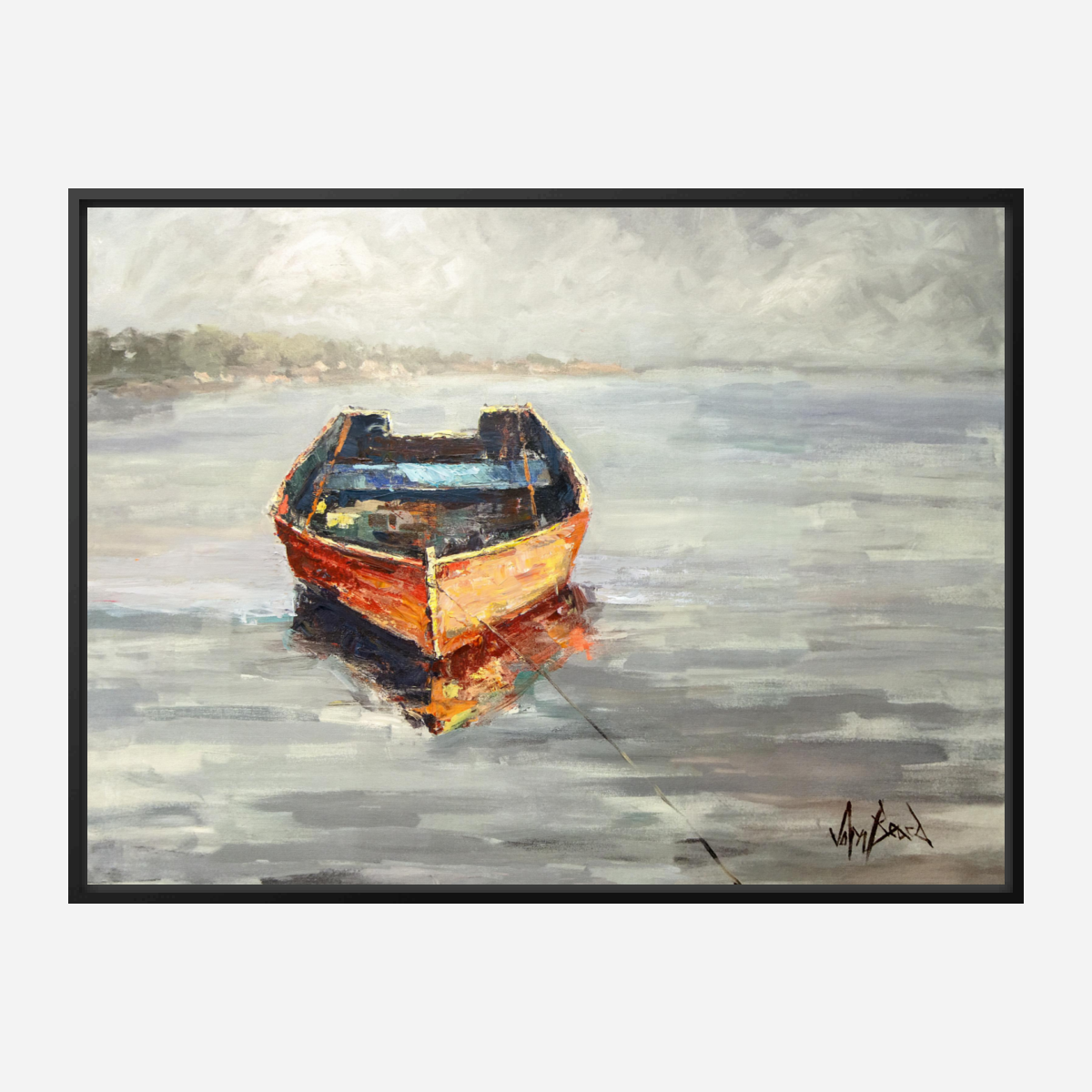 Our Boat Artist Enhanced Canvas Print by John Beard Collection - product image 5 for Resin Society