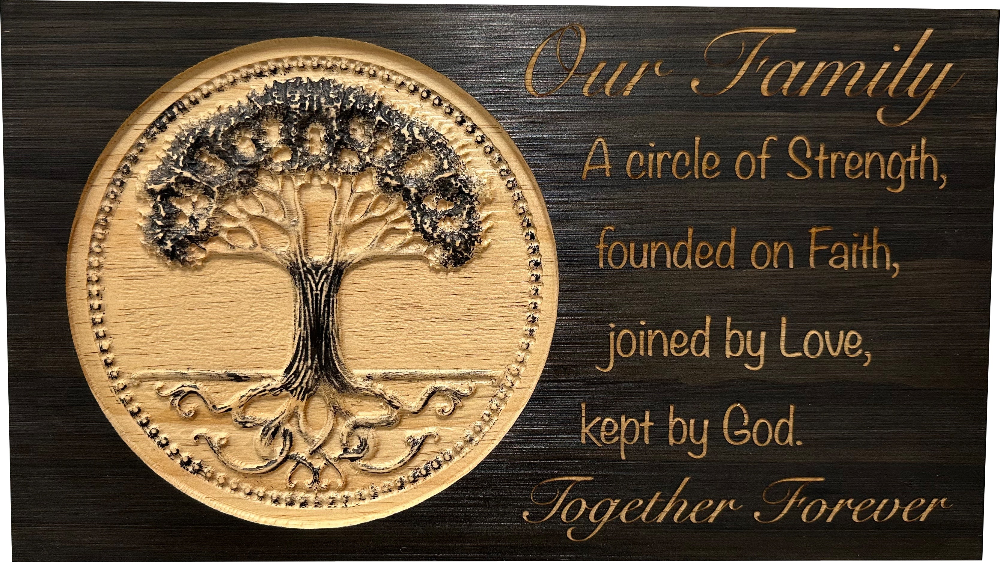 Our Family Tree Roots Wall Decoration Gun Safe by Bellewood Designs - product image 2 for Resin Society