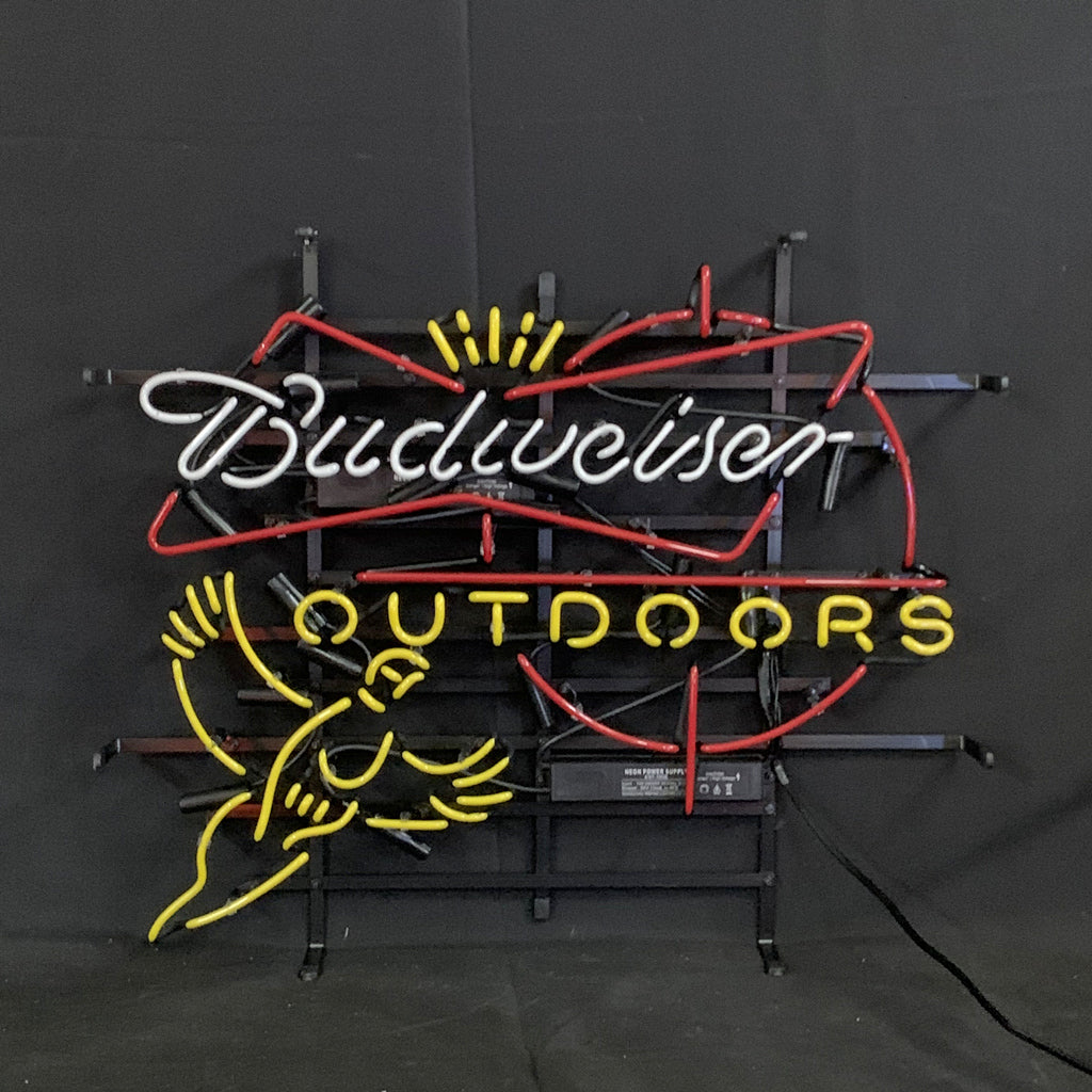Outdoors Pheasant Budweiser with Crown Neon Light Sign by Neon Signs Land - product image 4 for Resin Society