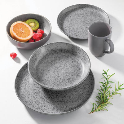 Oxford Contempo, Granite Stoneware 20 Piece Dinnerware Set, Service for 4 detail image - Resin Society