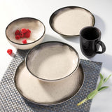 Oxford Contempo, Tiramisu Stoneware 20 Piece Dinnerware Set, Service for 4 detail image - Resin Society
