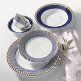 Oxford Flamingo, Op Art Porcelain 20 Piece Dinnerware Set, Service for 4 detail image - Resin Society