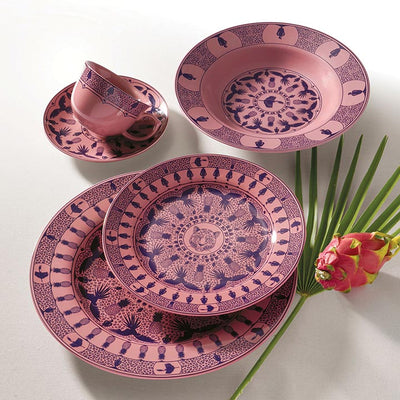 Oxford Flamingo, Terra Brasilis Utopia Porcelain 20 Piece Dinnerware Set, Service for 4 detail image - Resin Society