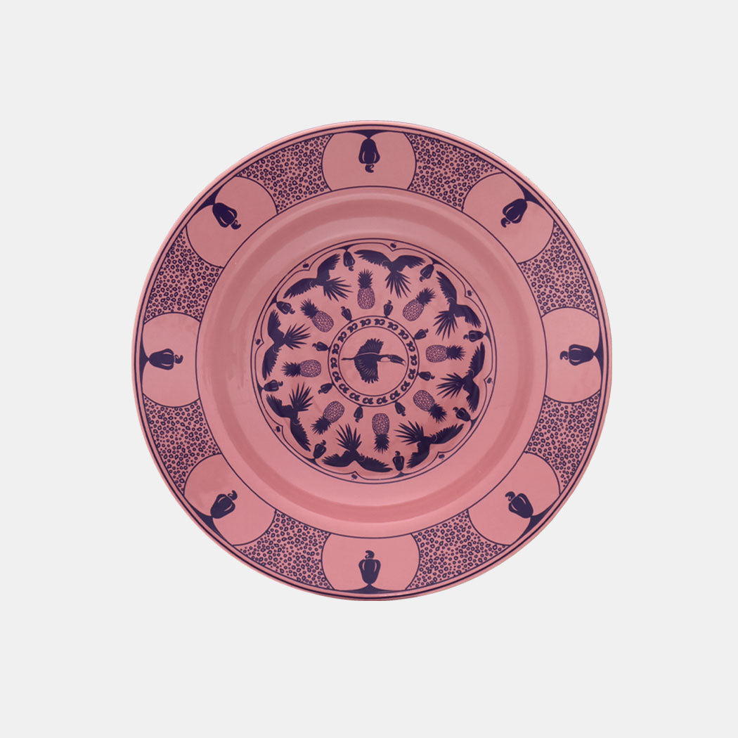 Oxford Flamingo, Terra Brasilis Utopia Porcelain 20 Piece Dinnerware Set, Service for 4 detail image - Resin Society