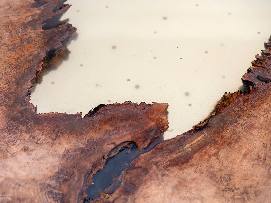 Spalted Norway Maple Crosscut Table by Enrico Bartolini - product image 3 for Resin Society