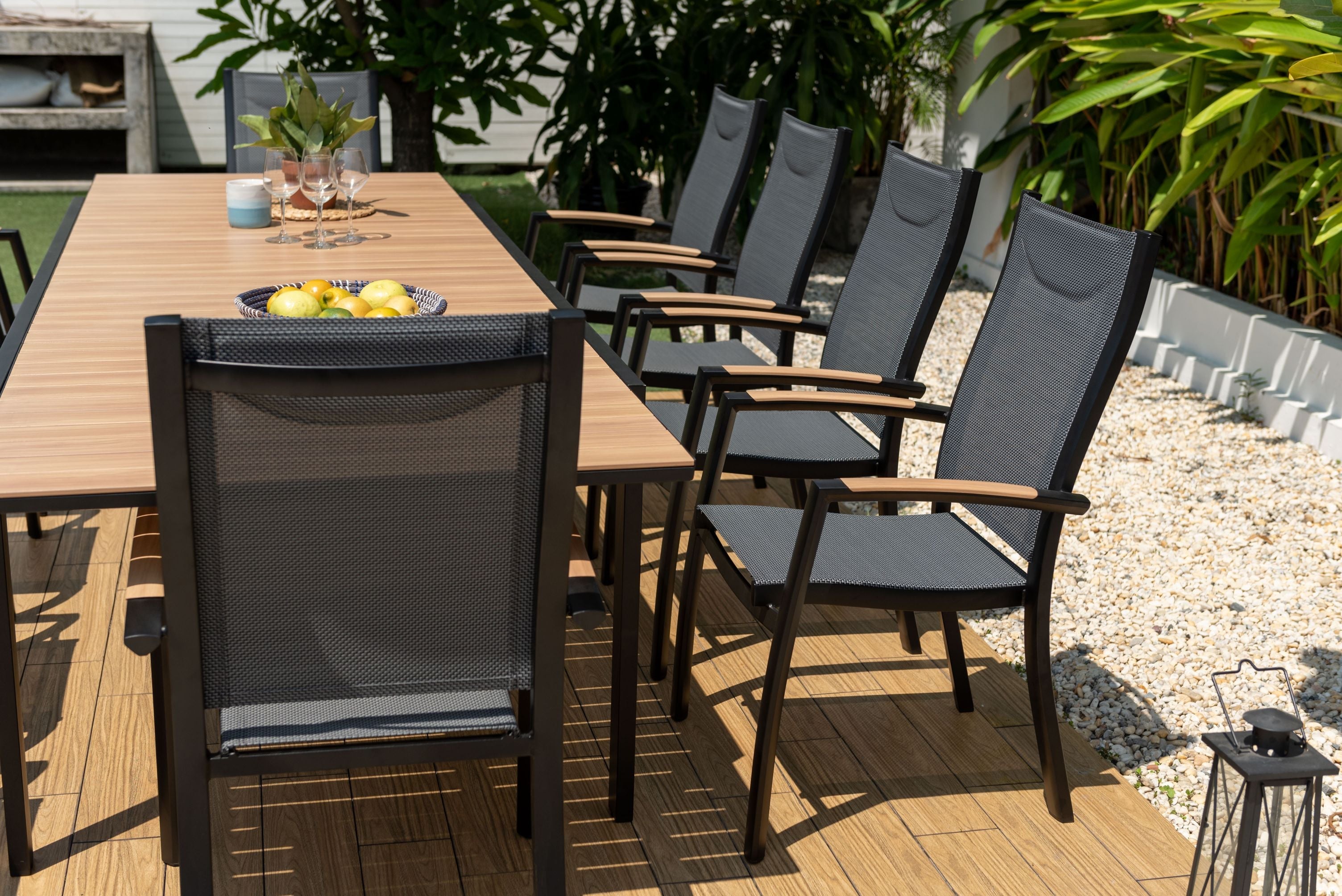 Panama Dark 9 Piece Extending Dining Set by LifestyleGarden US - product image 7 for Resin Society
