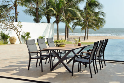 Panama Dark Rectangular Table by LifestyleGarden US - product image 3 for Resin Society