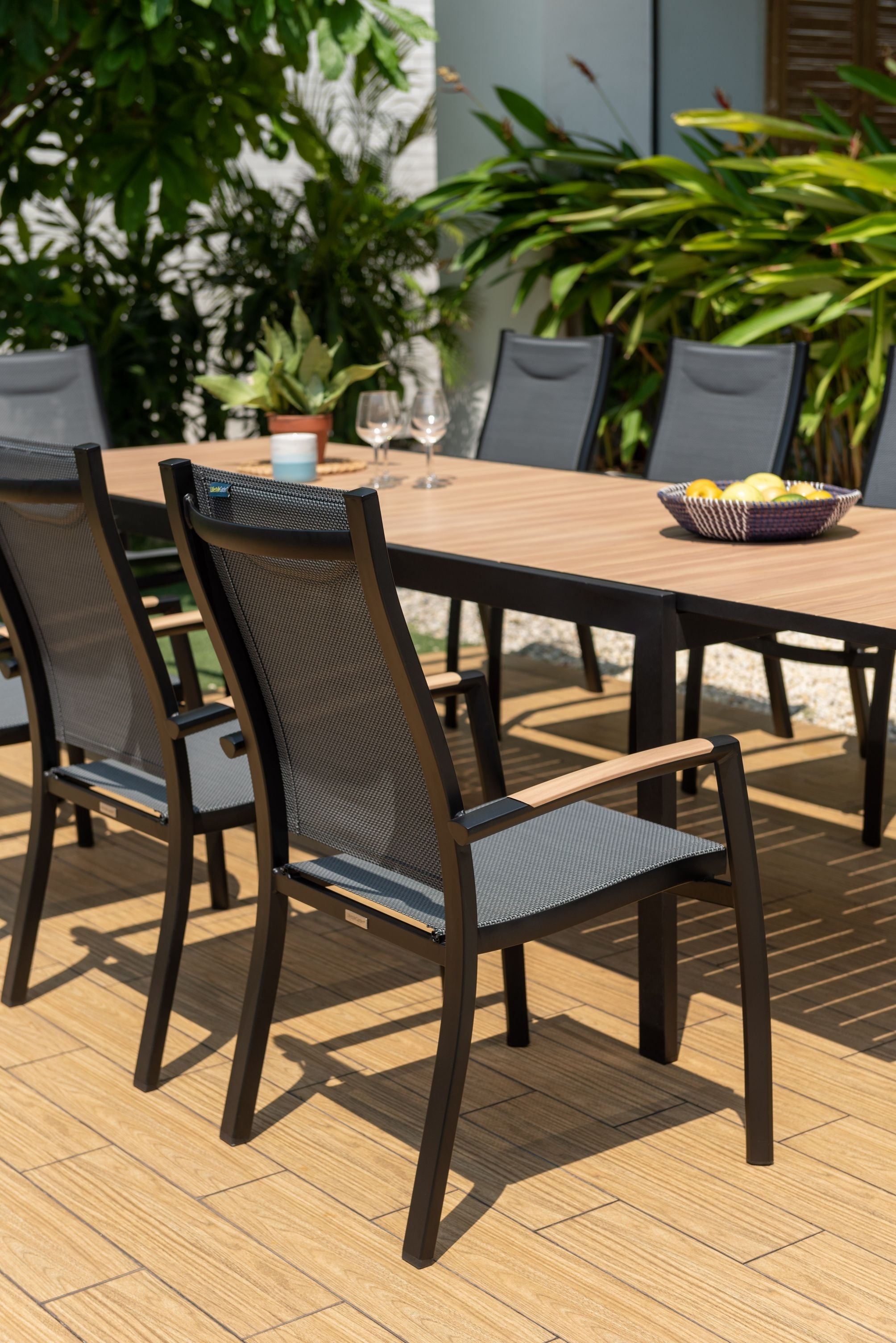 Panama Dark 9 Piece Extending Dining Set by LifestyleGarden US - product image 5 for Resin Society