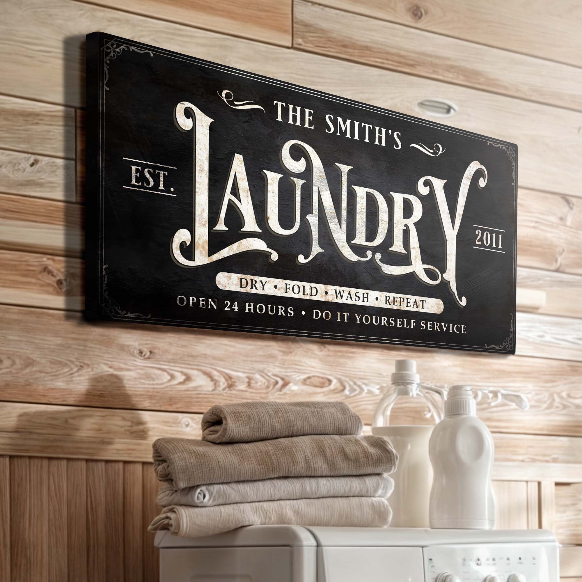 Laundry Room Sign by Tailored Canvases - main product image for Resin Society