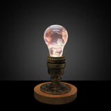 EP Light Pink Hydrangea handcrafted resin LED bulb in a lamp