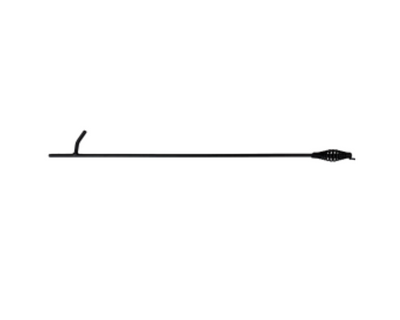 The Woodhaven 36 inch heavy duty steel fire poker with spiral handle and claw end