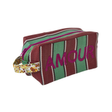 Recycled Plastic Toiletry Bag - Multicolor - Embroidery Print by Rice By Rice - main product image for Resin Society