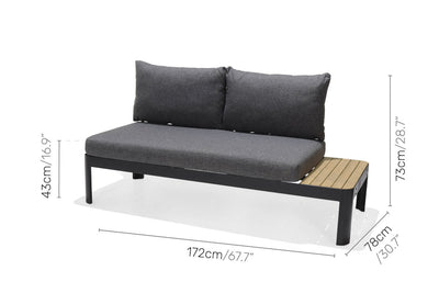 Portals Dark 2-Seat Sofa by LifestyleGarden US - product image 9 for Resin Society