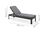 Portals Dark Sun Lounger - 1pc by LifestyleGarden US - product image 12 for Resin Society