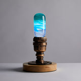 EP Light Prairie Resin LED Bulb handcrafted with eco-friendly resin and wooden base options