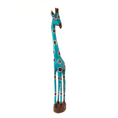 Colorful Painted Wood Giraffe - 24" by Mbare Ltd - product image 4 for Resin Society