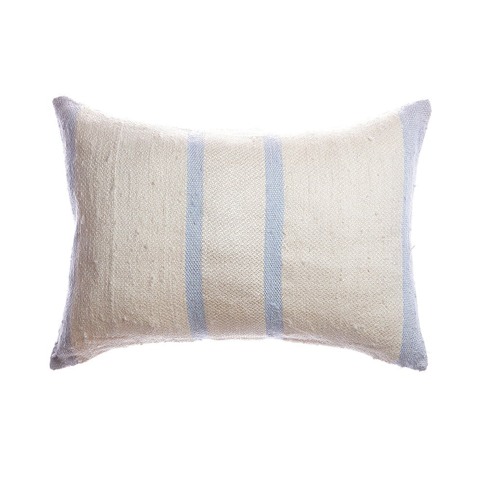 Indigo Stripes Rustic Pillow by Homelosophy