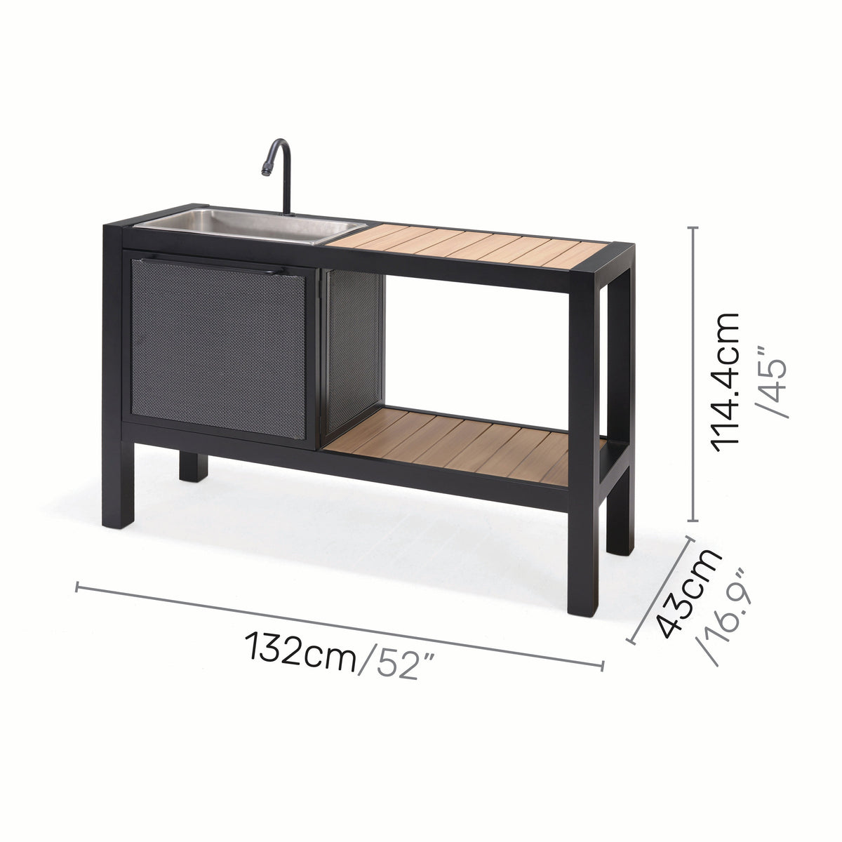Panama Dark Outdoor Kitchen by LifestyleGarden US - product image 11 for Resin Society