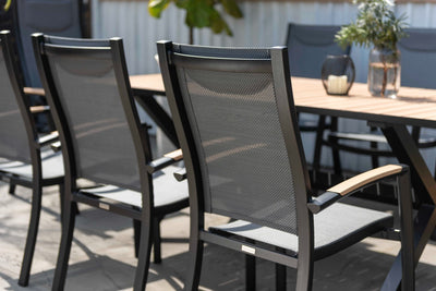 Panama Dark Stacking Armchair - 2pc by LifestyleGarden US - product image 3 for Resin Society