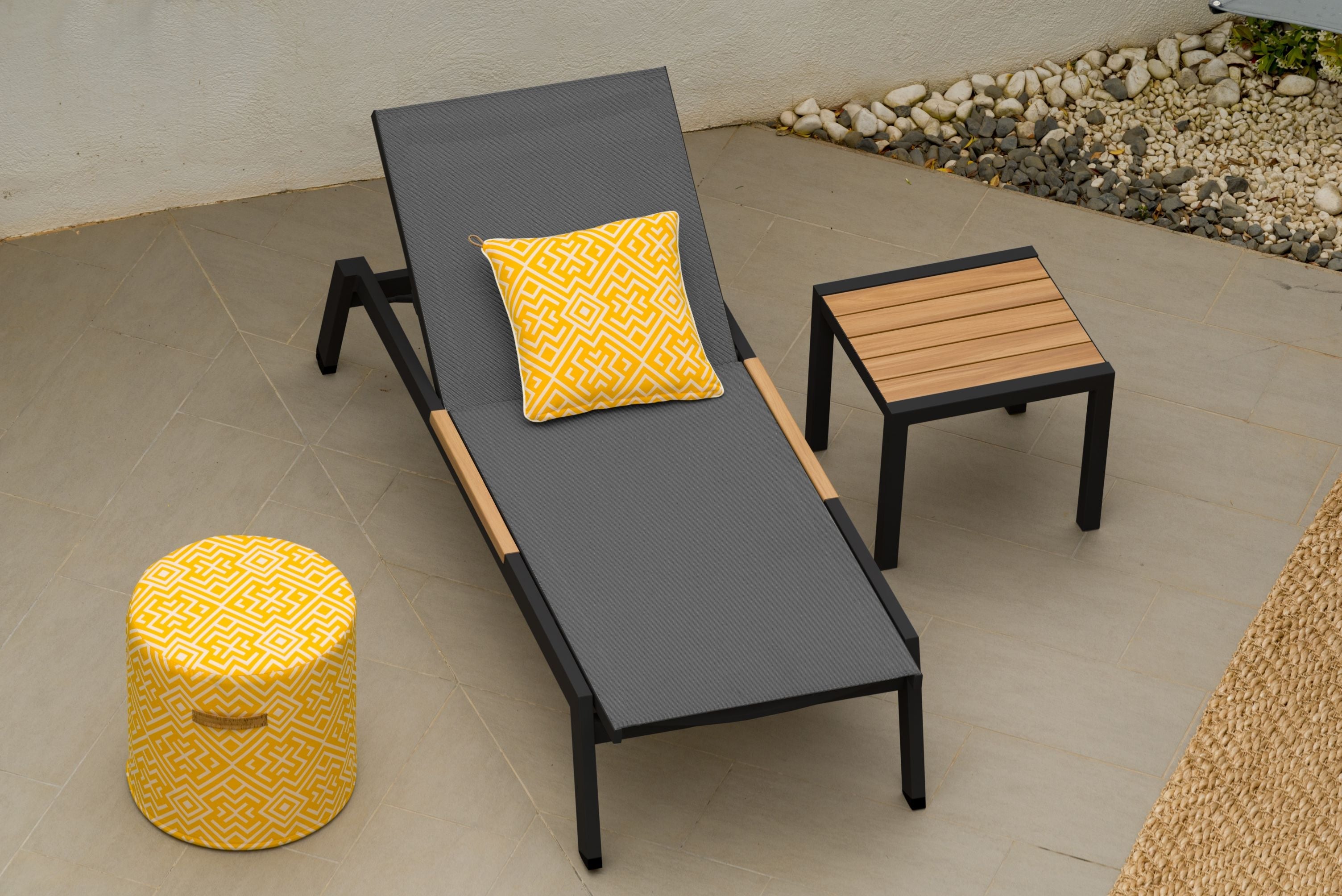Panama Dark Duo Coffee Set & Sun Loungers - 3pc by LifestyleGarden US - product image 9 for Resin Society