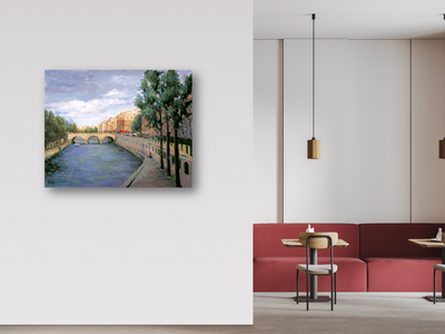 Paris Morning Artist Enhanced Canvas Print by John Beard Collection - product image 2 for Resin Society