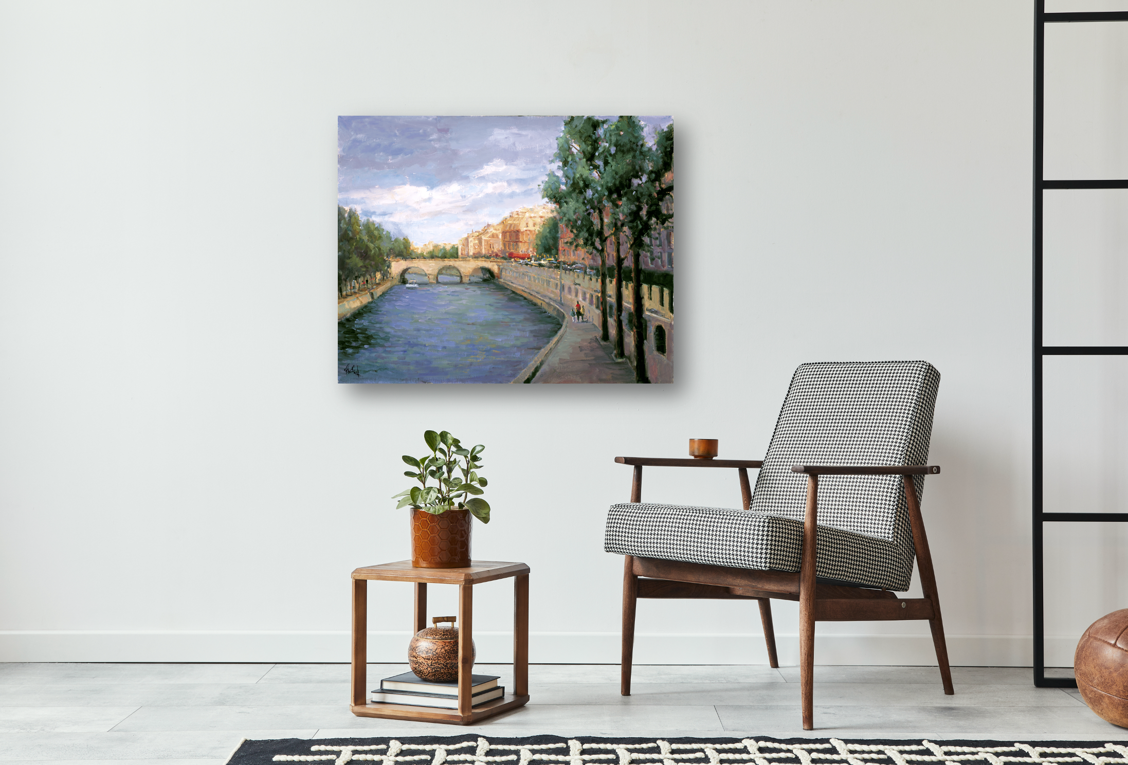 Paris Morning Artist Enhanced Canvas Print by John Beard Collection - product image 3 for Resin Society