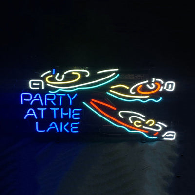 Yacht Party At The Lake Neon Signs by Neon Signs Land - product image 2 for Resin Society