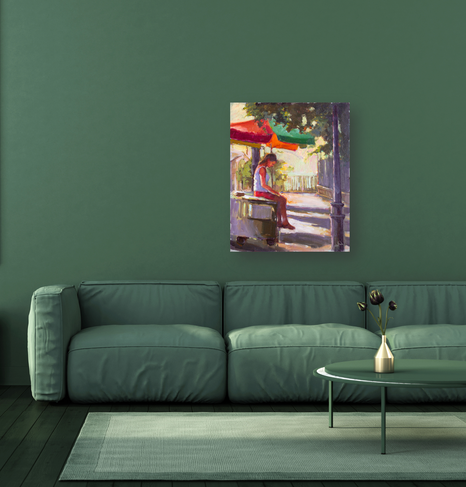 Passing the Time Artist Enhanced Canvas Print by John Beard Collection - product image 3 for Resin Society