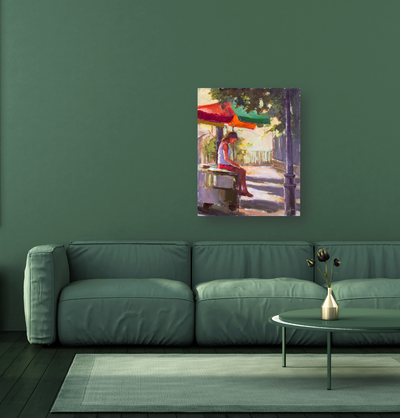 Passing the Time Artist Enhanced Canvas Print by John Beard Collection - product image 3 for Resin Society