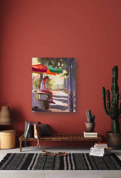 Passing the Time Artist Enhanced Canvas Print by John Beard Collection - product image 4 for Resin Society