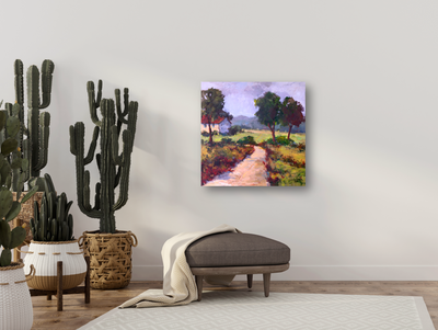 Path to Cottage Artist Canvas Enhanced Print by John Beard Collection - product image 2 for Resin Society