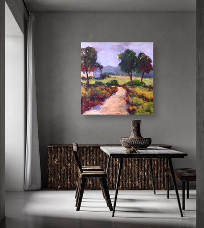 Path to Cottage Artist Canvas Enhanced Print by John Beard Collection - product image 4 for Resin Society