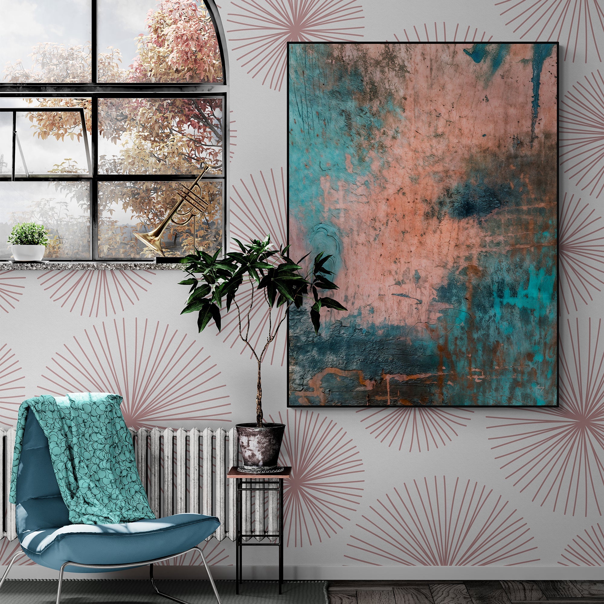 Canvas Print: "Patina Cascade" by Tailored Canvases - product image 2 for Resin Society