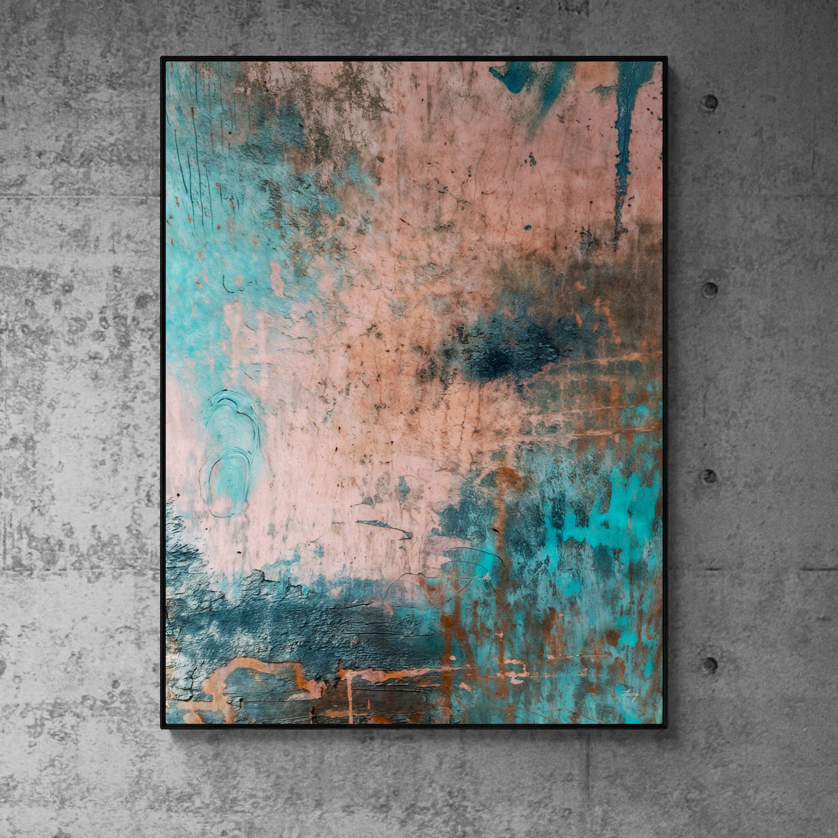 Canvas Print: "Patina Cascade" by Tailored Canvases - product image 3 for Resin Society