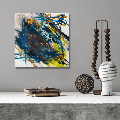Peacock Ore Artist Enhanced Canvas Print by John Beard Collection - product image 3 for Resin Society