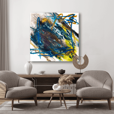 Peacock Ore Artist Enhanced Canvas Print by John Beard Collection - product image 2 for Resin Society
