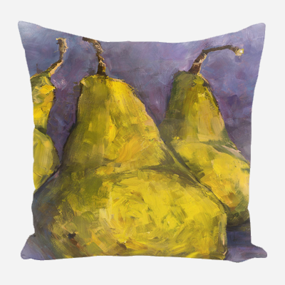 Pears with Purple Pillow by John Beard Collection - main product image for Resin Society