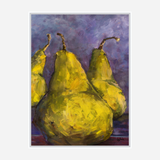 Pears with Purple Artist Enhanced Canvas Print by John Beard Collection - product image 6 for Resin Society