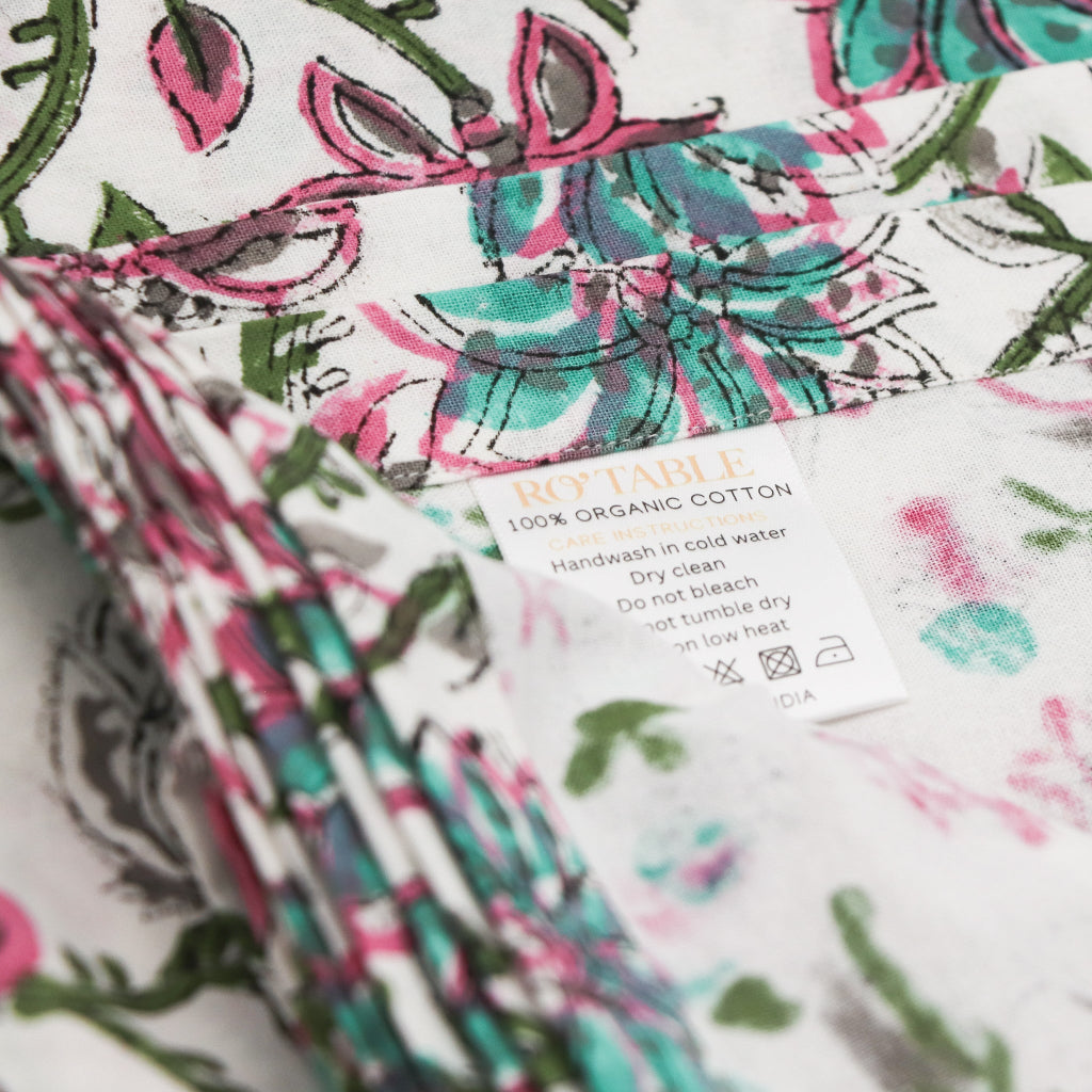 100% Organic Cotton - Pendula Petunia Tablecloth by Ro'Table - product image 8 for Resin Society