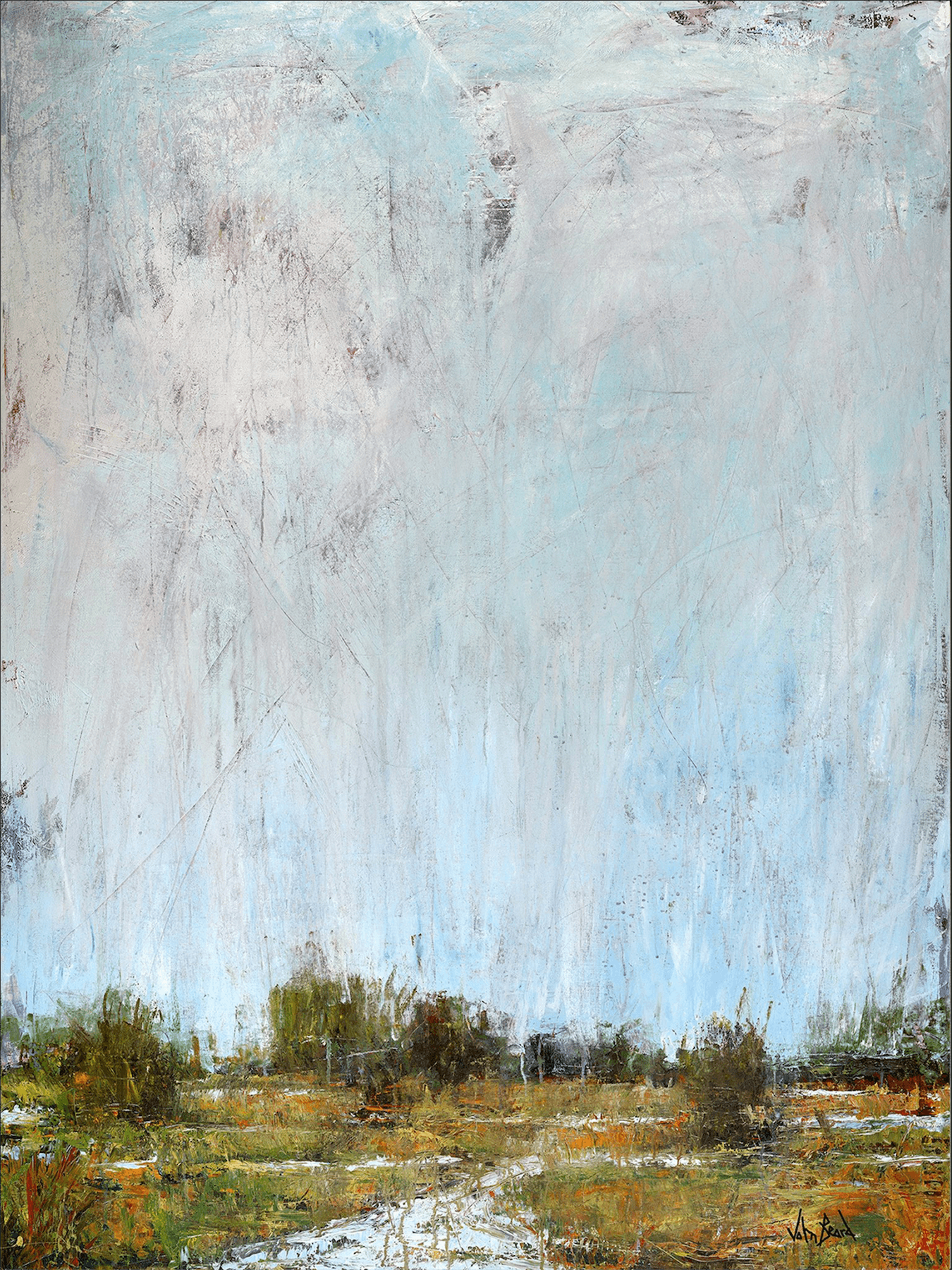 Penny Creek Artist Enhanced Canvas Print by John Beard Collection - main product image for Resin Society