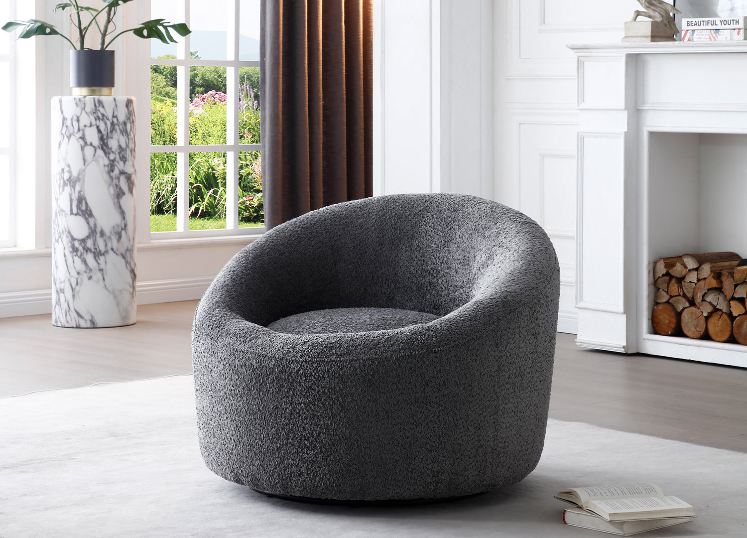 Perla Swivel Accent Chair detail image - Resin Society