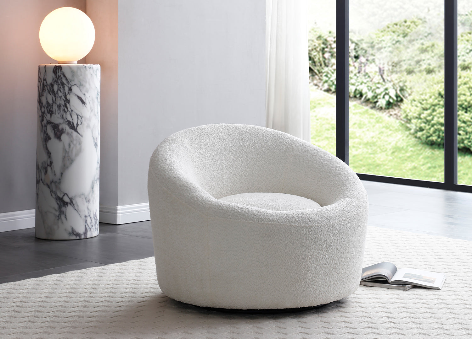 Perla Swivel Accent Chair detail image - Resin Society