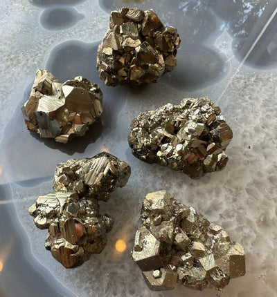 Cubic Pyrite Cluster (C Grade) Peru by Rare Earth Gallery - main product image for Resin Society