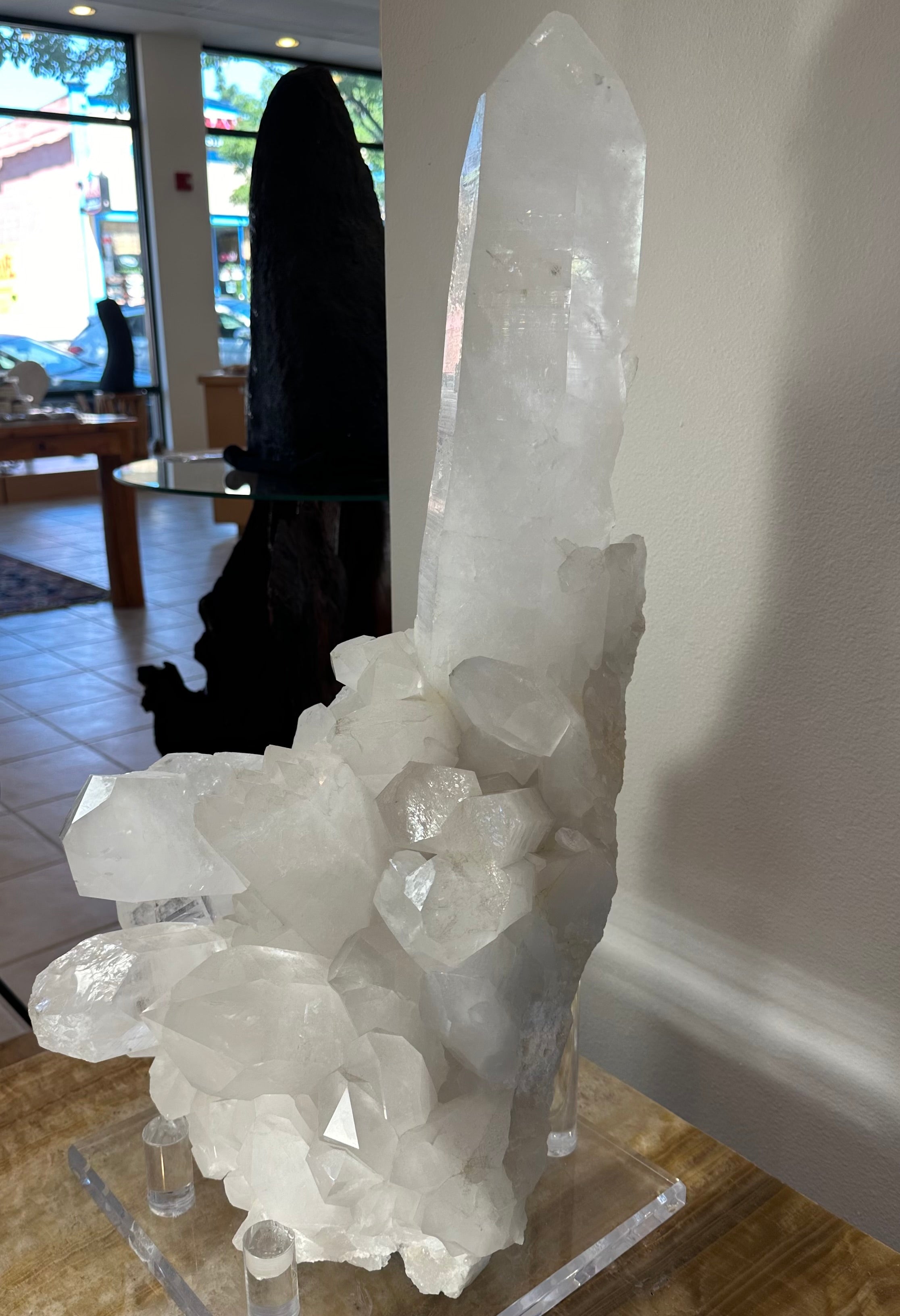 Quartz Cluster with XL Point by Rare Earth Gallery - main product image for Resin Society